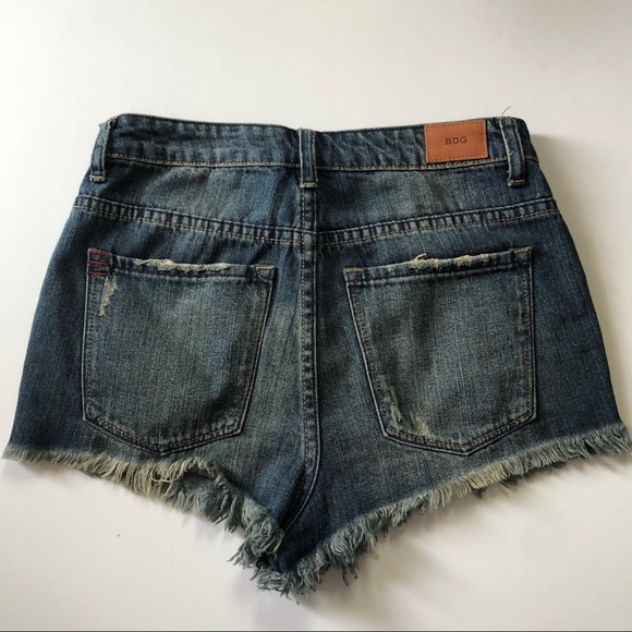 BDG Cut Off Jean Shorts Super High Rise Cheeky - Picture 4 of 8
